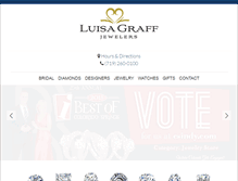 Tablet Screenshot of luisagraffjewelers.com